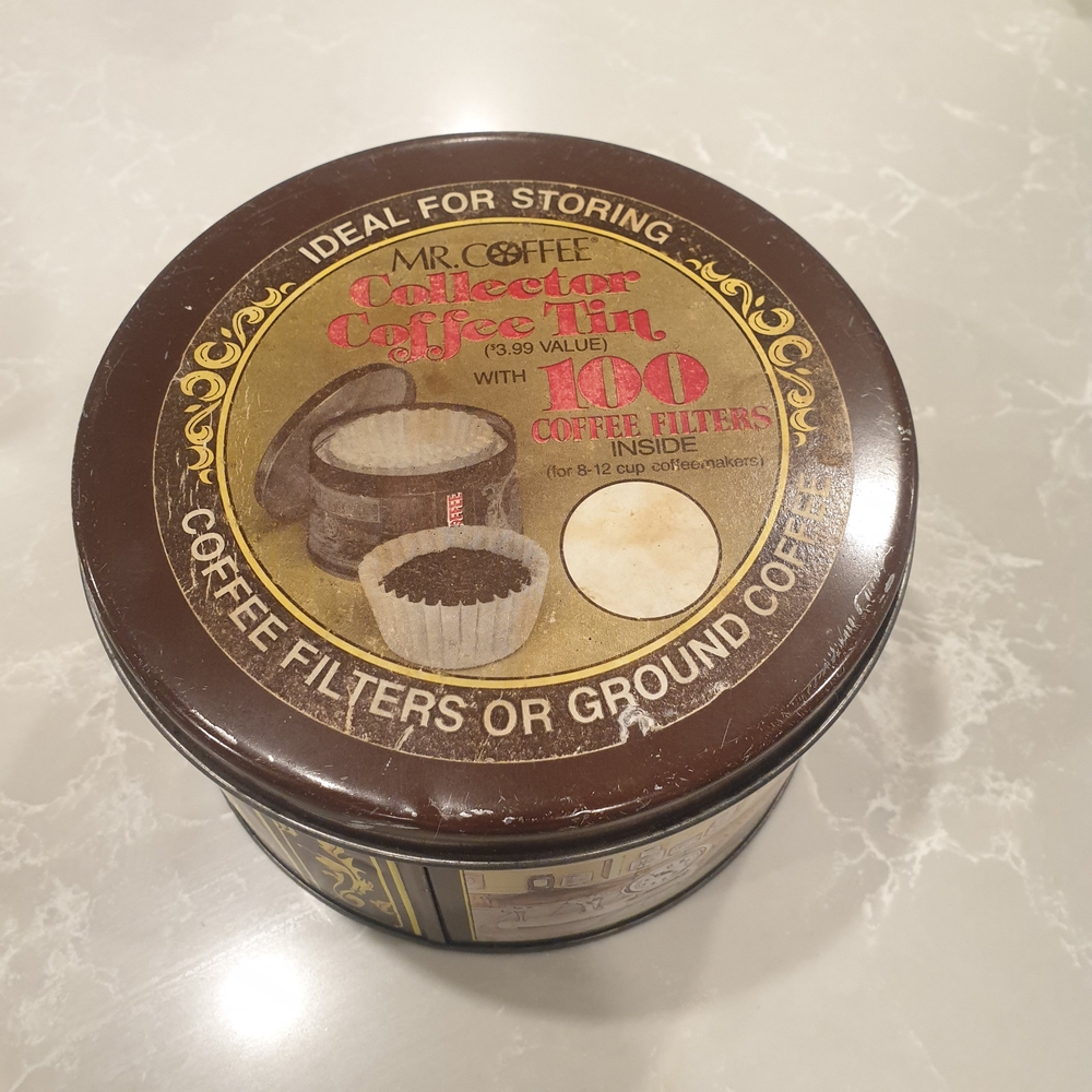 Mr. Coffee Collector Coffee Tin